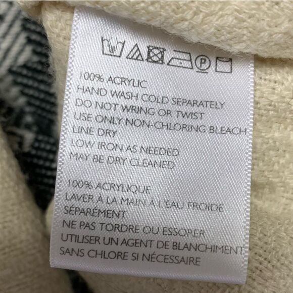 ECOTE Poncho Women's One Size Aztec Western Country Oversized Cozy Boho Fringe - Picture 5 of 9